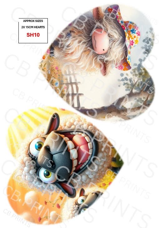 Funny Sheep Decoupage Print SH10 | Mulberry Paper