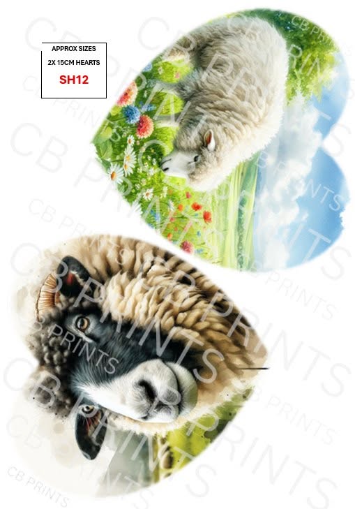 Sheep Decoupage Print SH12 | Mulberry Paper