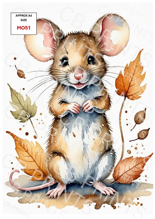 Mouse Decoupage Paper MO51 – Mulberry Paper Print