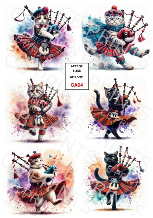 Cat Decoupage Paper CA64 – Mulberry Paper Print