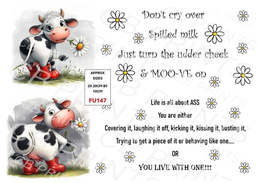 Funny Decoupage Print FU147 | Mulberry Paper