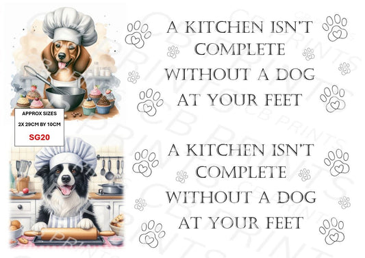 Dog Decoupage Print SG20 | Mulberry Paper