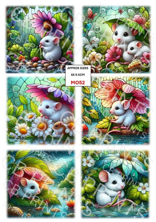Mouse Decoupage Paper MO52 – Mulberry Paper Print