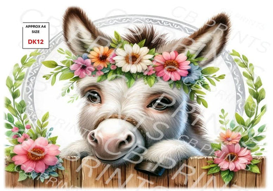 Donkey Decoupage Paper DK12 – Mulberry Paper Print