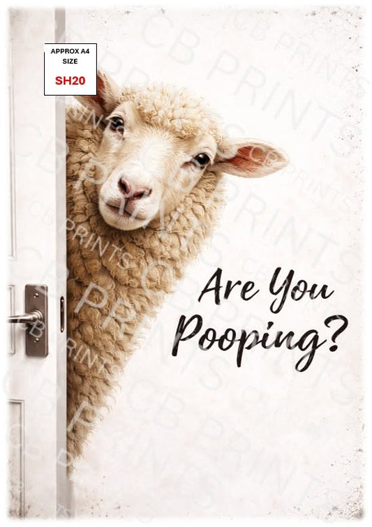 Funny Sheep Decoupage Print SH20 | Mulberry Paper