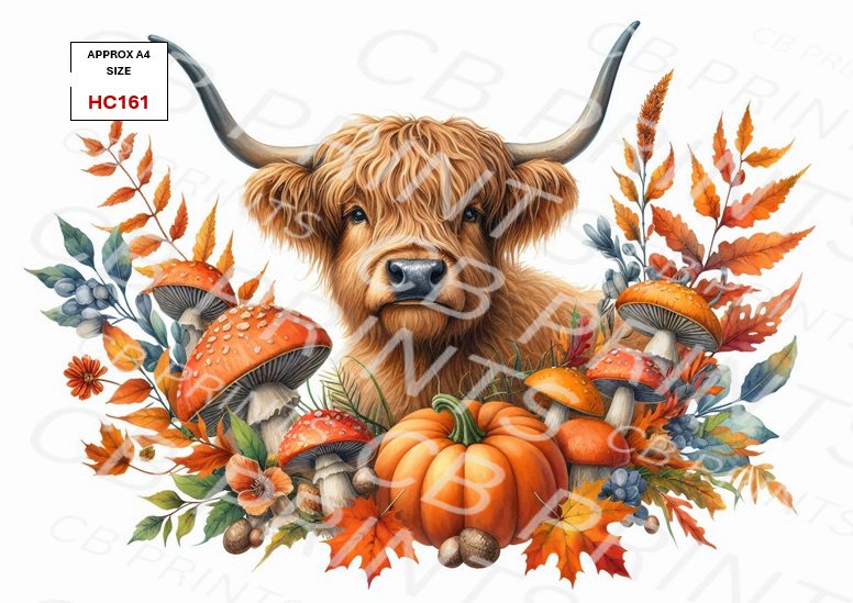 Highland Cow Decoupage Print HC161 | Mulberry Paper