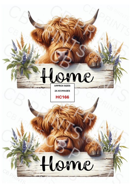 Highland Cow Decoupage Print HC166 | Mulberry Paper