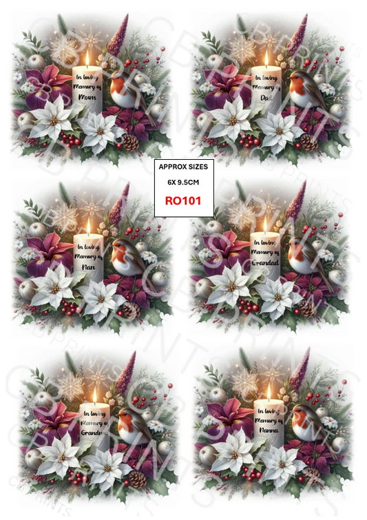 Robin Decoupage Print RO101 | Mulberry Paper