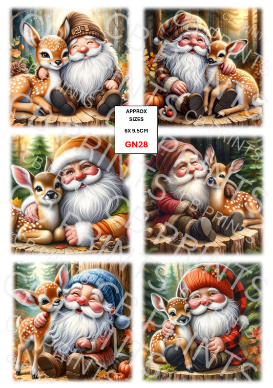 Gnome/Gonk Decoupage Paper Print GN28 – Mulberry Paper