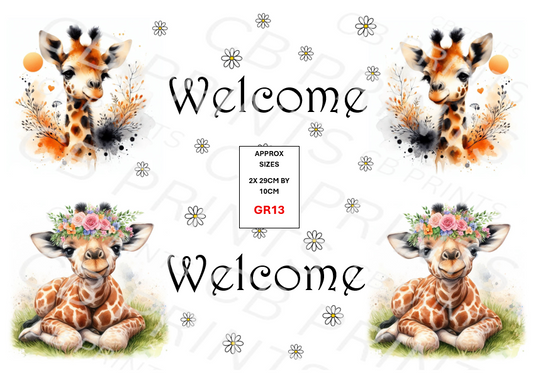 Giraffe Decoupage Print GR13 | Mulberry Paper