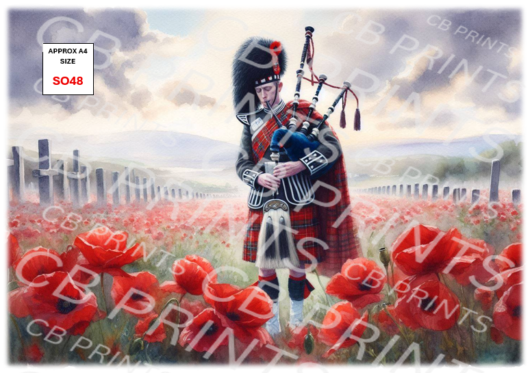 Remembrance Soldier Decoupage Paper Print SO48 – Mulberry Paper