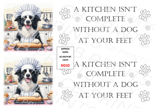 Dog Decoupage Print SG32 | Mulberry Paper