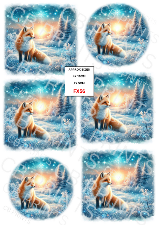 Fox Decoupage Print FX56 | Mulberry Paper