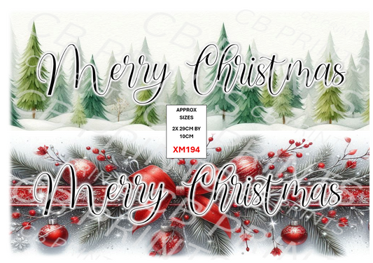 Christmas Decoupage Paper Print XM194 – Mulberry Paper
