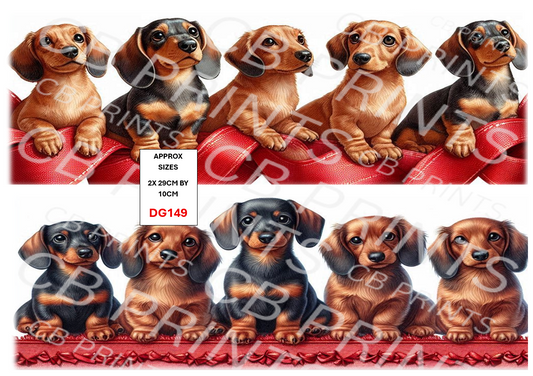 Christmas dog Decoupage Paper Print DG149 – Mulberry Paper