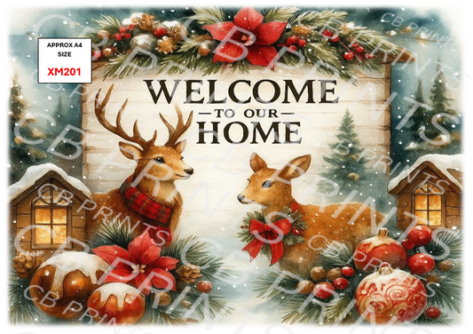 Stag Decoupage Print XM201 | Mulberry Paper