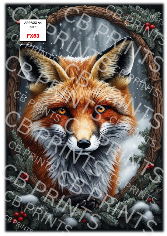 Fox Decoupage Print FX63 | Mulberry Paper