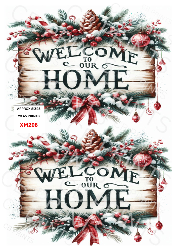 Christmas Decoupage Paper Print XM208 – Mulberry Paper