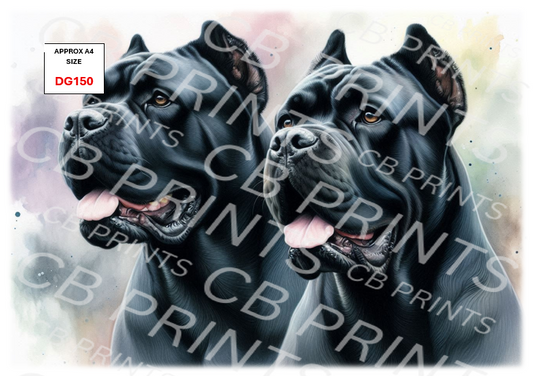Dog Decoupage Print DG150 | Mulberry Paper
