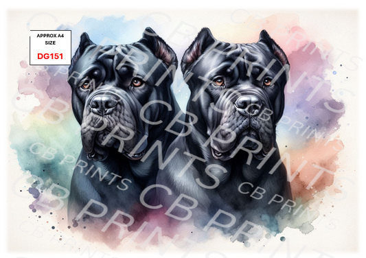 Dog Decoupage Print DG151 | Mulberry Paper