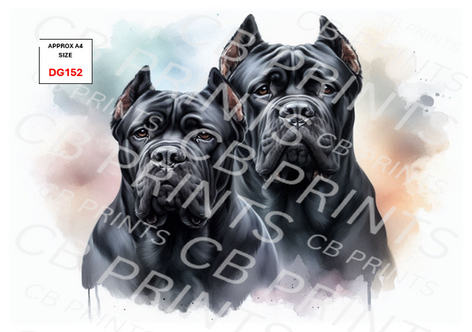 Dog Decoupage Print DG152 | Mulberry Paper