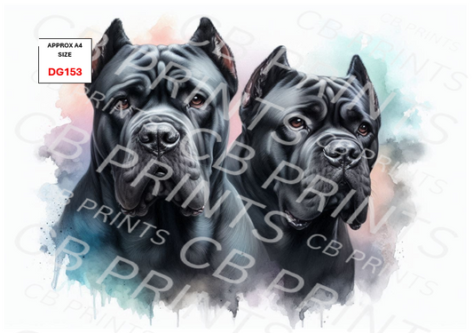 Dog Decoupage Print DG153 | Mulberry Paper