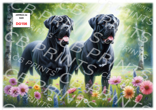 Dog Decoupage Print DG156 | Mulberry Paper