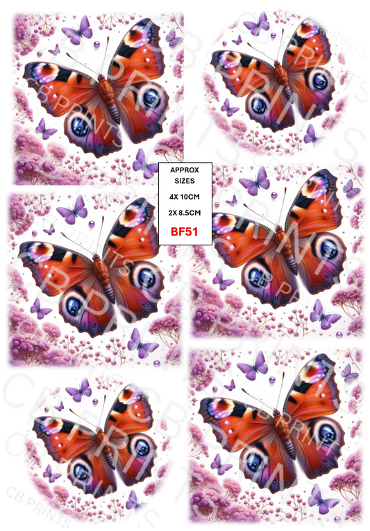 Butterfly Decoupage Paper Print BF51 – Mulberry Paper