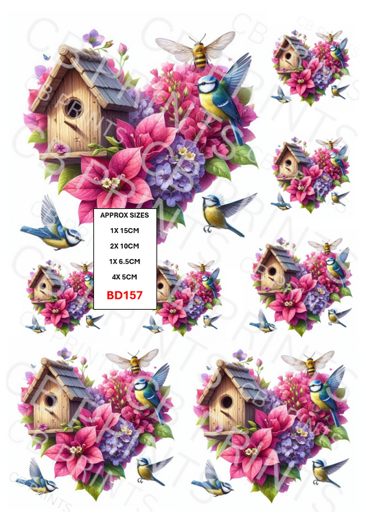 Bird Decoupage Print BD157 | Mulberry Paper