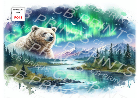Polar Bear Decoupage Paper PO11 – Mulberry Paper Print
