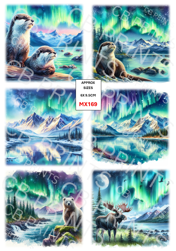 Mixed Animal Decoupage Print MX169 | Mulberry Paper