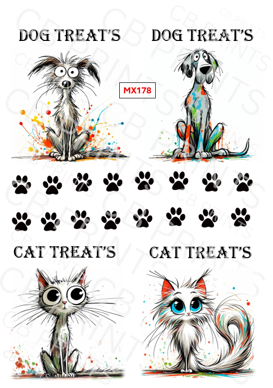 Mixed Animal Decoupage Print MX178 | Mulberry Paper