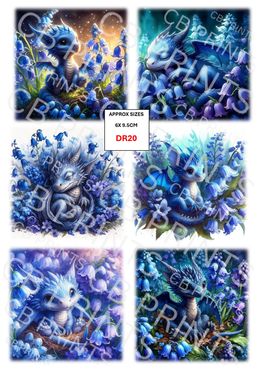 Dragon Decoupage Paper Print DR20 – Mulberry Paper