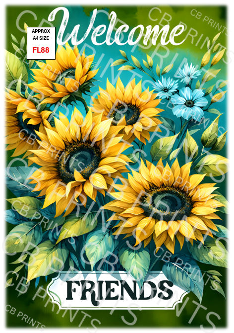 Floral Decoupage Print FL88 | Mulberry Paper
