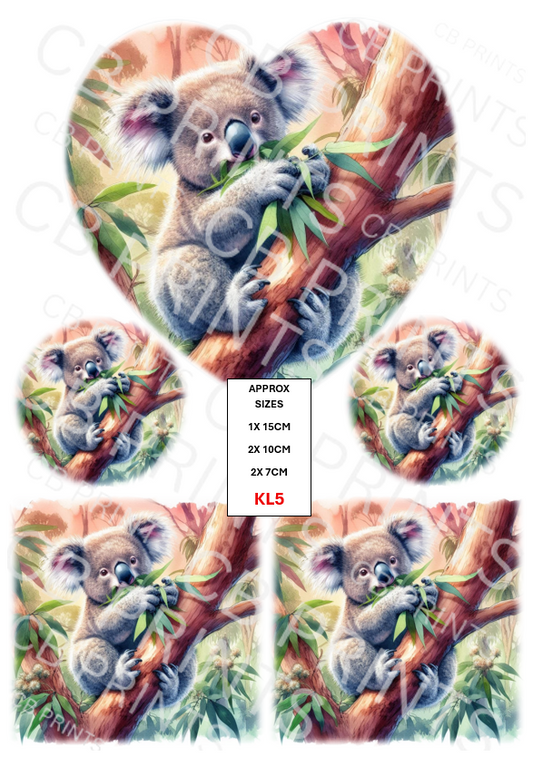 Koala Bear Decoupage Paper Print KL5 – Mulberry Paper