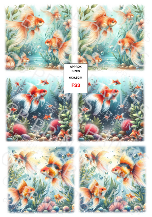 Fish Decoupage Paper FS3 – Mulberry Paper Print