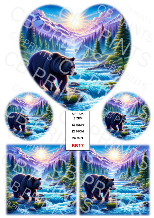 Brown Bear Decoupage Paper BB17 – Mulberry Paper Print