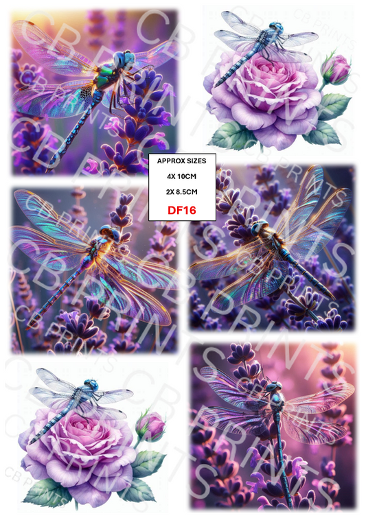 Dragonfly Decoupage Paper Print DF16 – Mulberry Paper