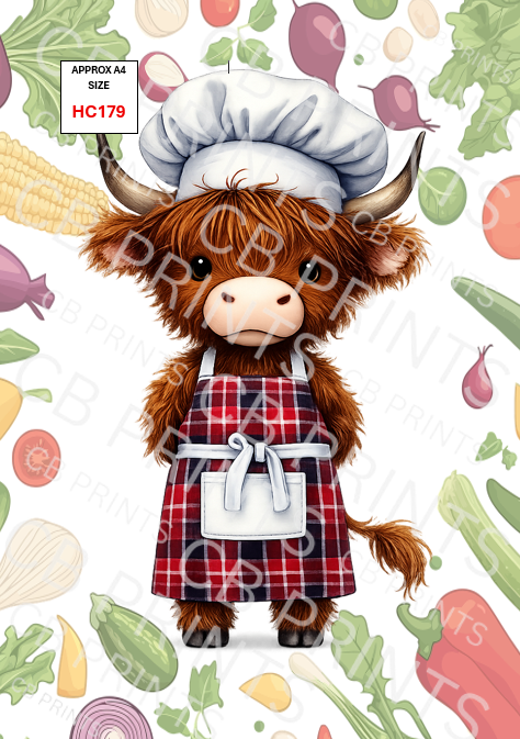Highland Cow Decoupage Print HC179 | Mulberry Paper