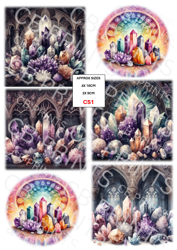 Crystal Decoupage Paper CS1 – Mulberry Paper Print