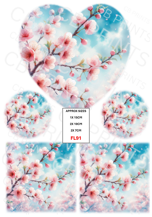 Floral Decoupage Print FL91 | Mulberry Paper