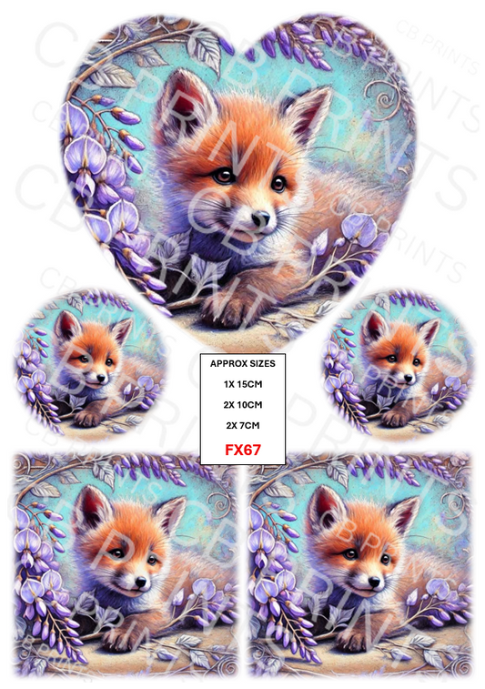 Fox Decoupage Print FX67 | Mulberry Paper