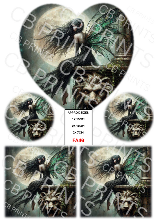 Fairy Decoupage Print FA46 | Mulberry Paper
