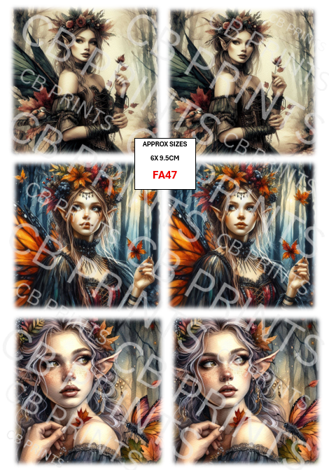 Fairy Decoupage Print FA47 | Mulberry Paper