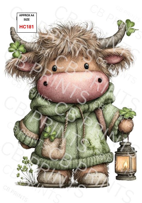Highland Cow Decoupage Print HC181 | Mulberry Paper