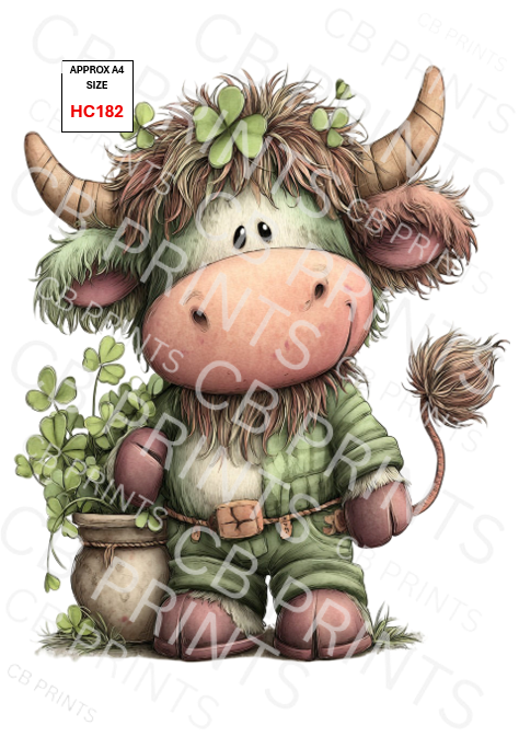 Highland Cow Decoupage Print HC182 | Mulberry Paper