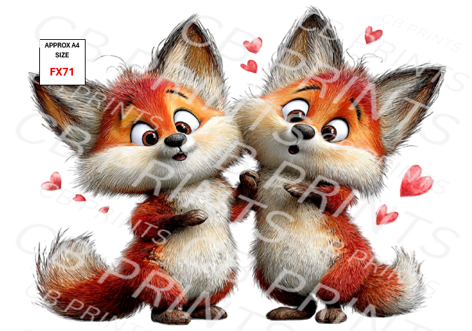 Fox Decoupage Print FX71 | Mulberry Paper