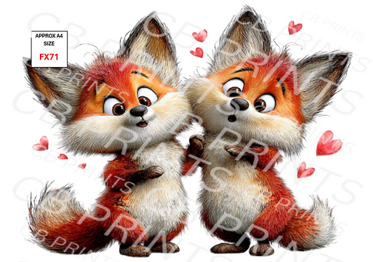 Fox Decoupage Print FX71 | Mulberry Paper