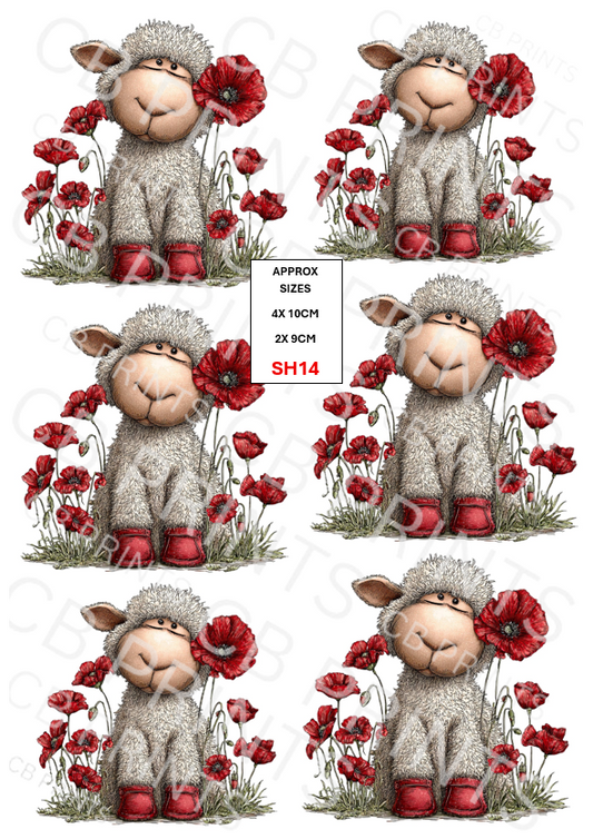 Sheep Decoupage Print SH14 | Mulberry Paper
