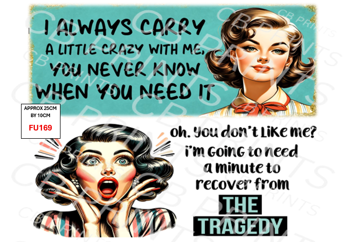 Funny Decoupage Print FU169 | Mulberry Paper